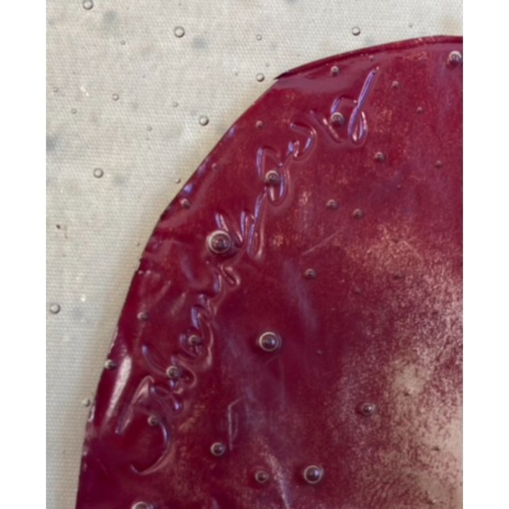 *Rare* Tam Johannes Design Glass and Copper Alaskan Bear Plate/Tray (Marked)